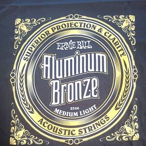 Ernie Ball Guitar String Black Tee Shirt Size XXL